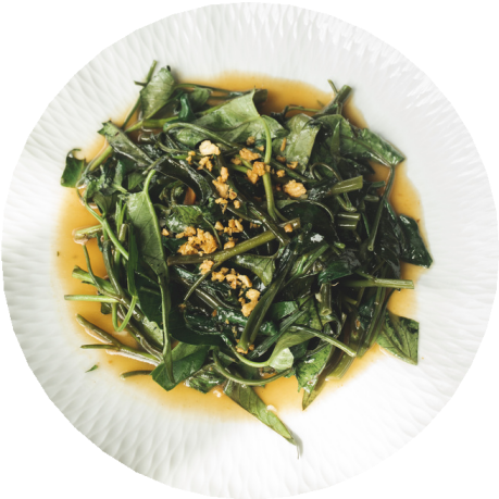 stir fried kangkung stir fried kangkung