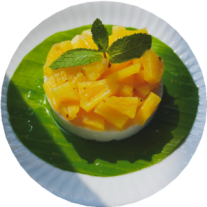 coconut jelly with pineapple